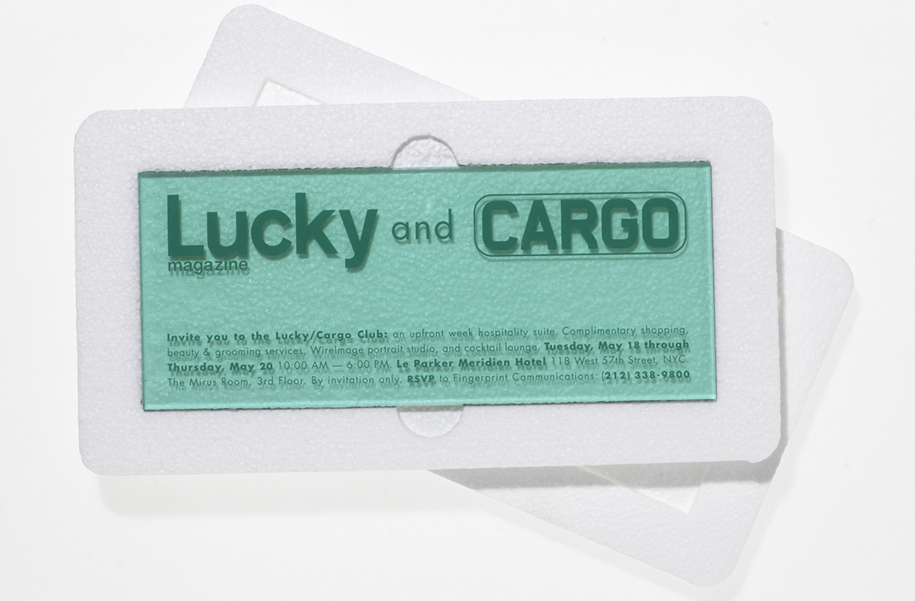 Lucky Magazine Invitation designed by Studio Usher