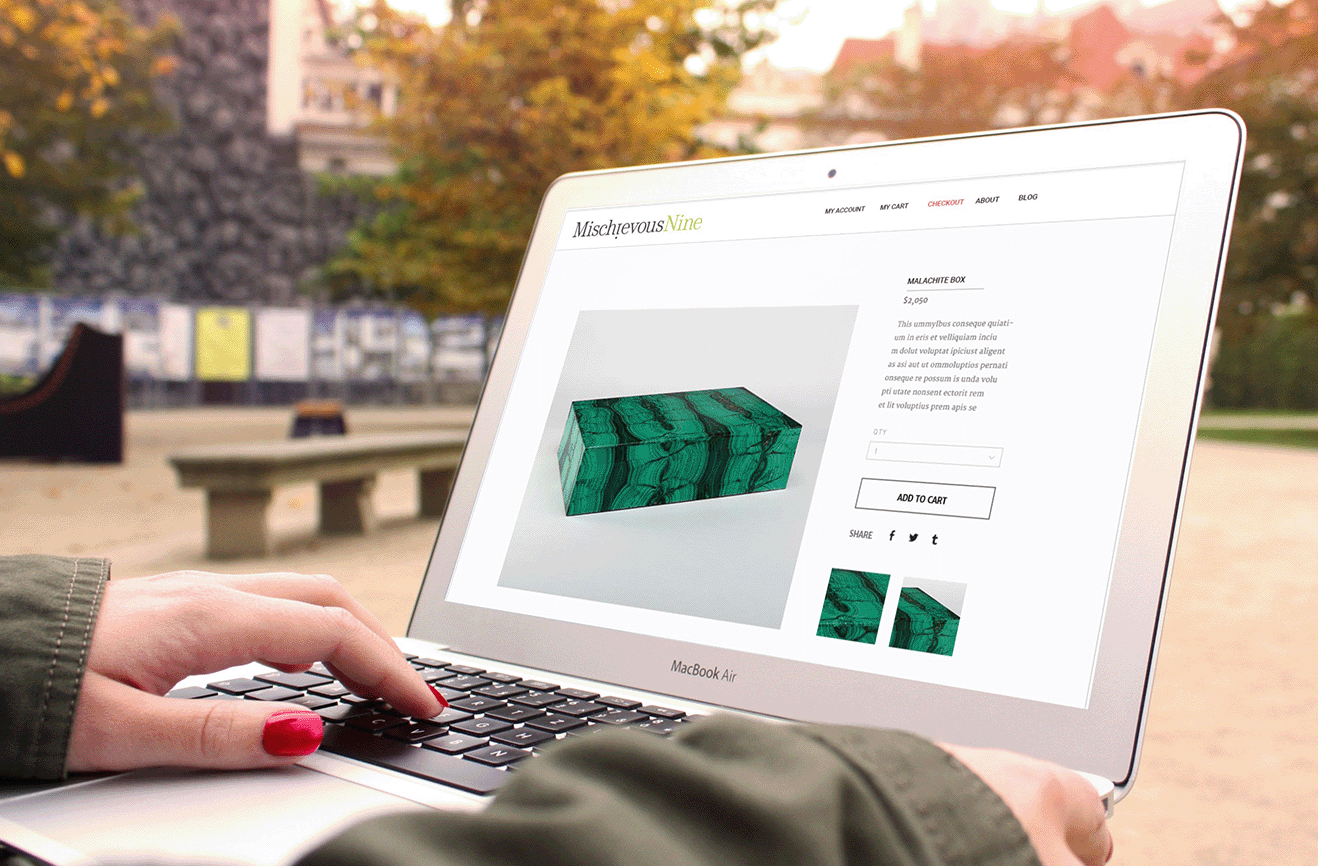 MischievousNine Shopping Website designed by Studio Usher