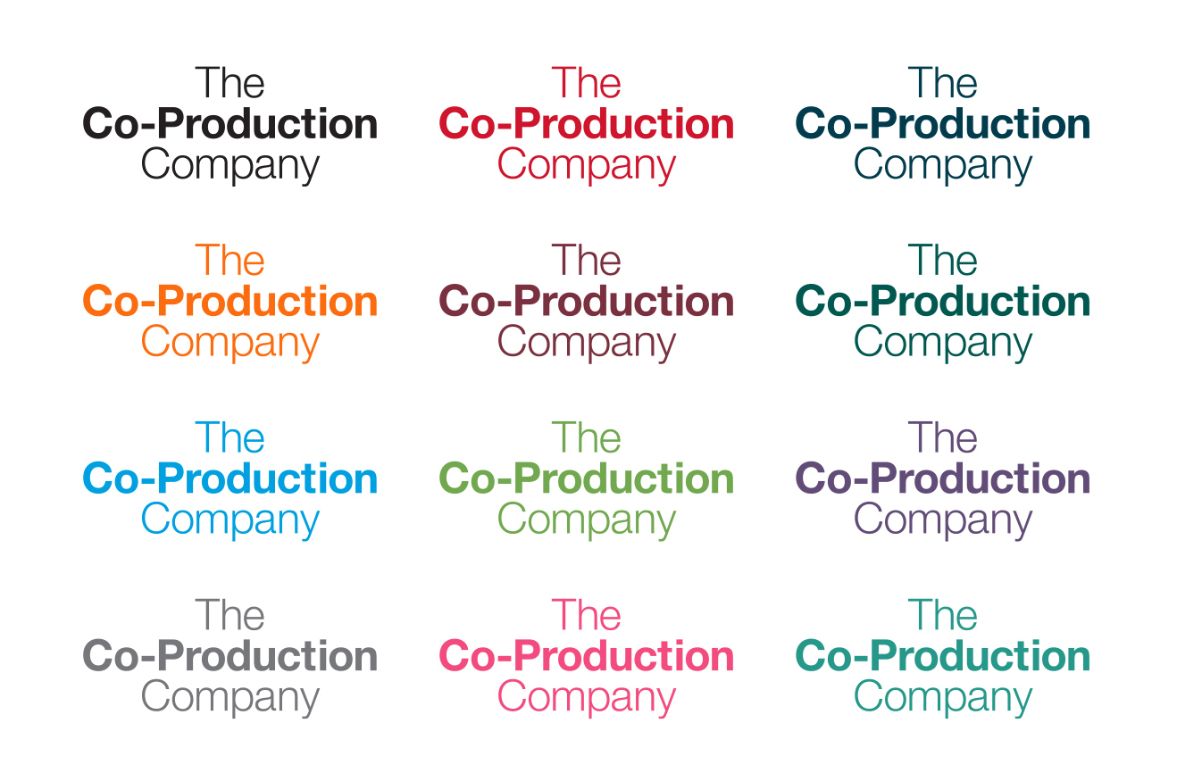 Logo colors developed by Studio Usher for the Co-Production Company