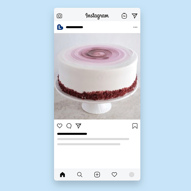 Cake photos of Layered Cackerie Cakes on Instagram