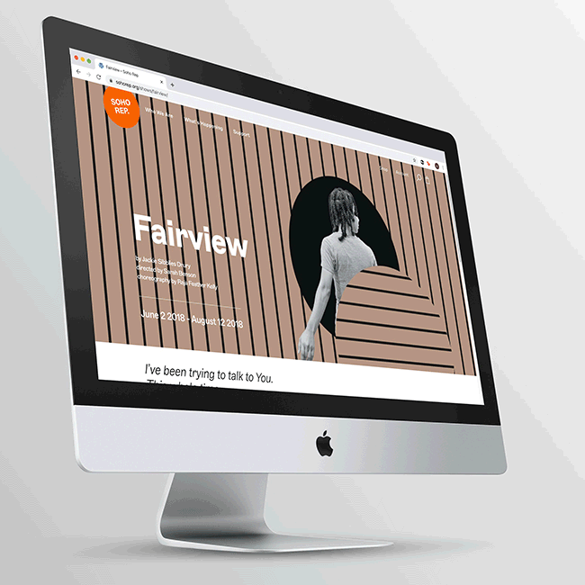 Soho Rep desktop website design and development by Studio Usher