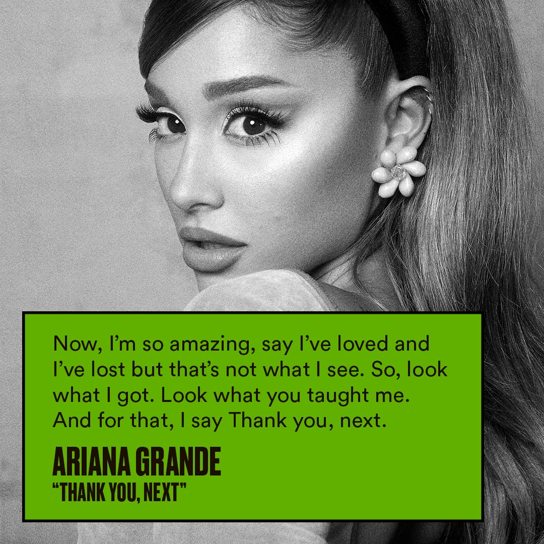 social media post for the Mental Health Coalition in collaboration with Ariana Grande