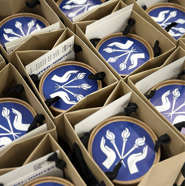 Philadelphia College of Osteopathic Medicine gift packaging designed by Studio Usher